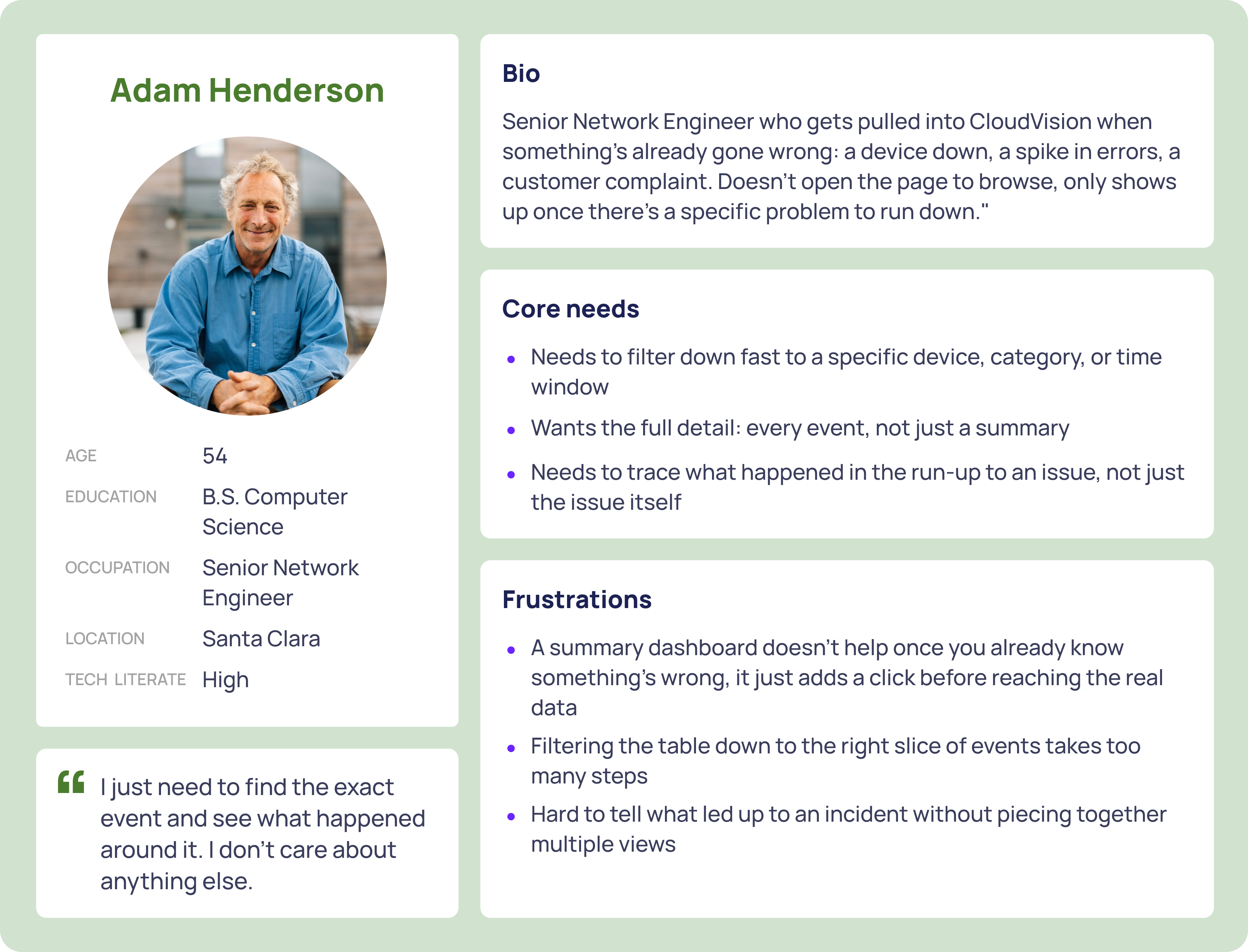 Persona: Adam Henderson, The Troubleshooter